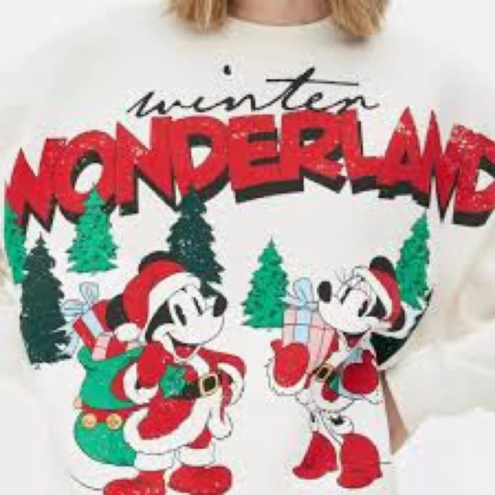 NWOT Disney Mickey And Minnie Mouse Christmas Jumper with silver bells - Picture 2 of 7
